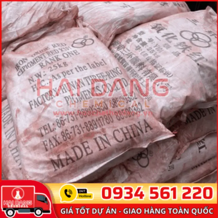 Bột Oxit Sắt Đỏ Fe2O3 Trung Quốc