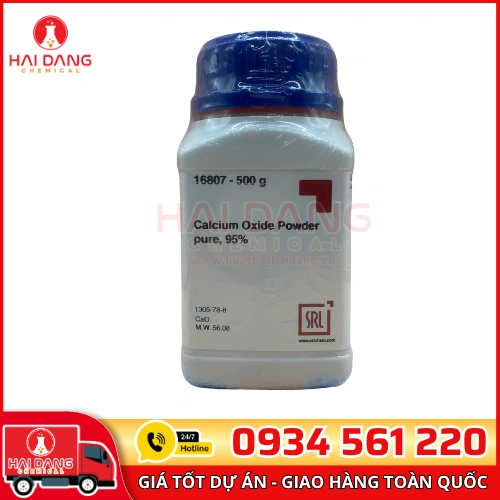 Calcium Oxide Reagent Grade lọ 500g, hãng Sigma
