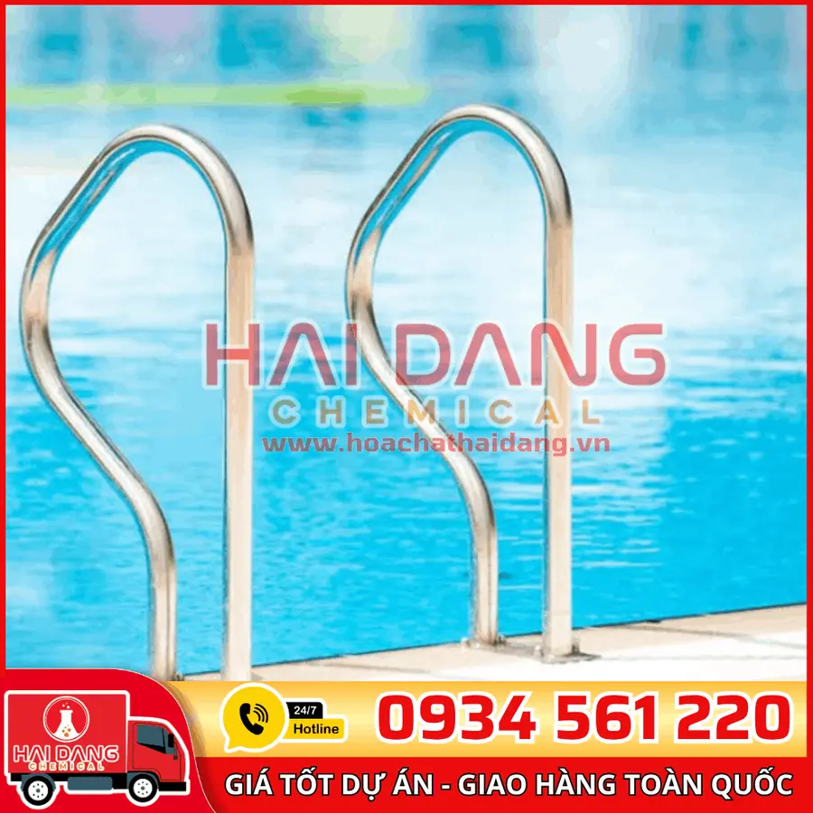 Tay Vịn Hồ Bơi Emaux ARV Inox 304 Nhập Khẩu Cao Cấp