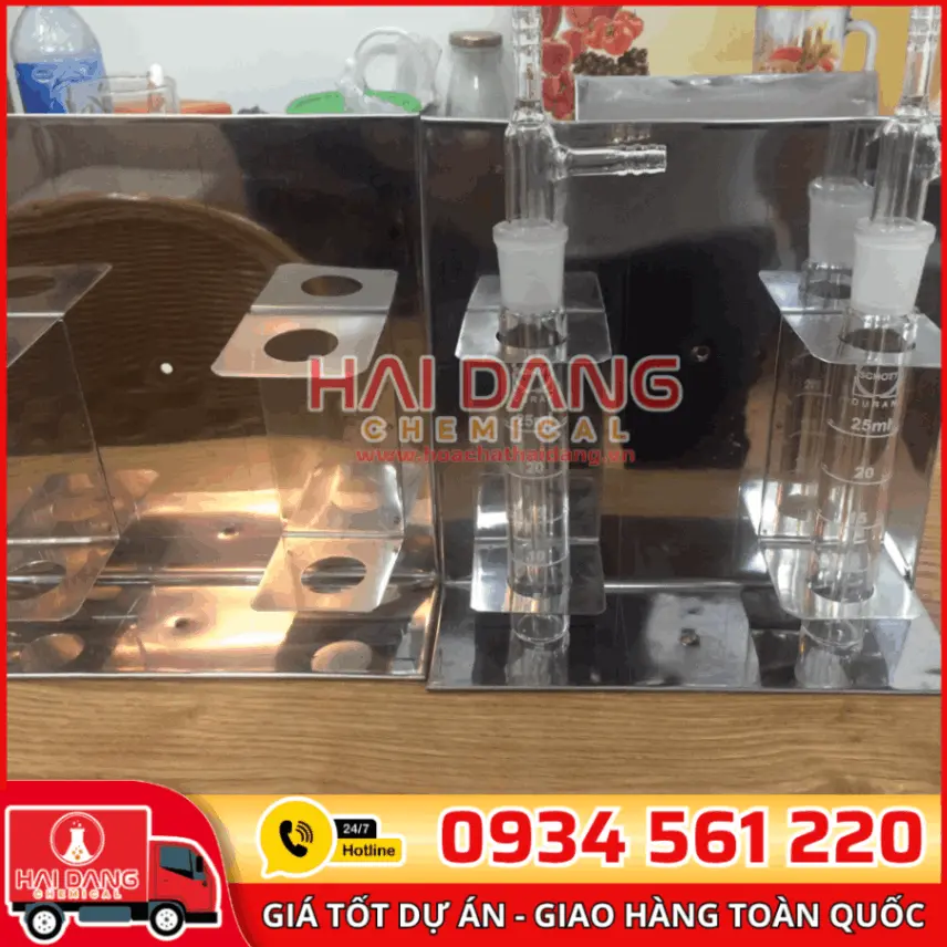 Giá inox đựng ống Impinger 25mL Việt Nam