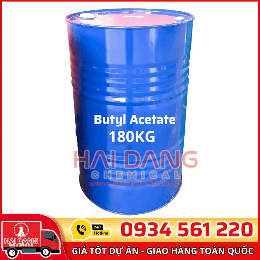 Dung Môi Butyl Acetate (C₆H₁₂O₂) Đài Loan 180kg/phuy