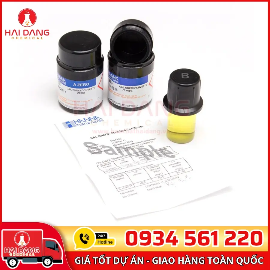 CAL Check™ Chuẩn Amoni Thang Trung (0.0 và 6.0 mg/L) – Hanna Ý