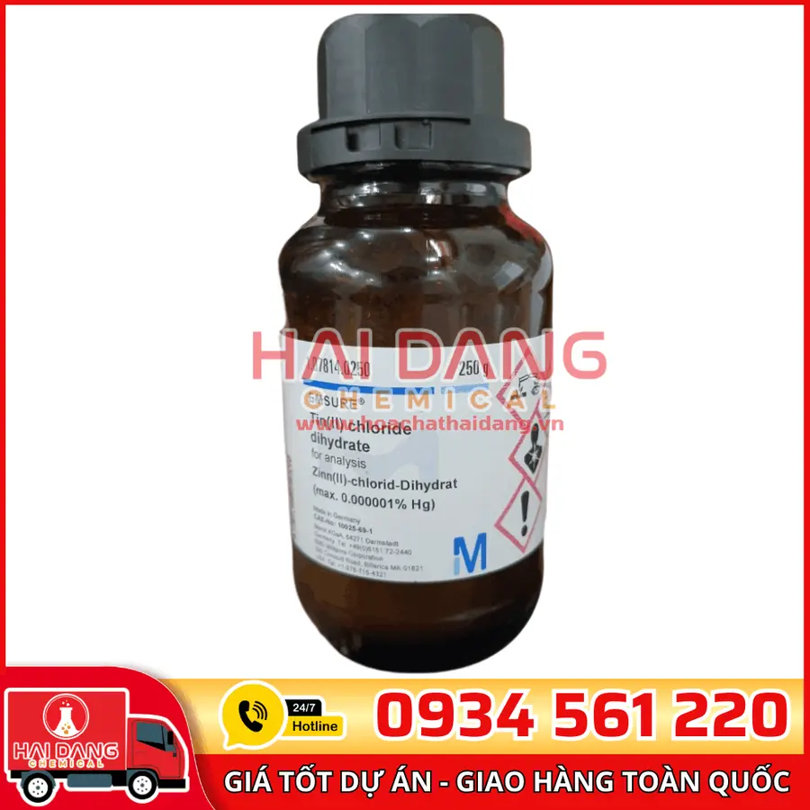 Tin(II) chloride dihydrate lọ 250g - Merck