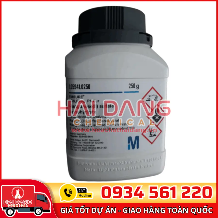 Manganese(II) Sulfate Monohydrate lọ 250g - Merck