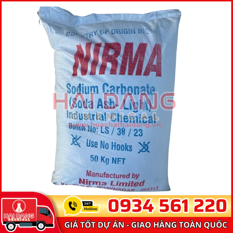 Soda Ash Light Nirma Na2CO3 99% Ấn Độ