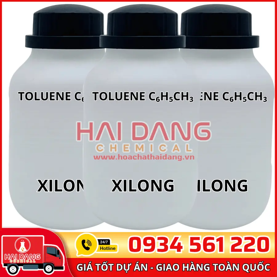 Toluene C₆H₅CH₃, lọ 500g - hãng Xilong