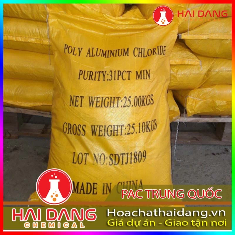 Hóa Chất Công Nghiệp Pac 31% AL2O3 Polyaluminium Chloride