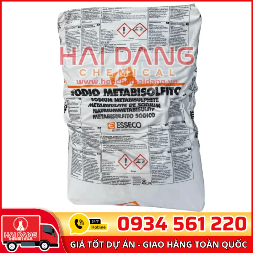 Sodium Metabisulfite Ý Bao 25kg