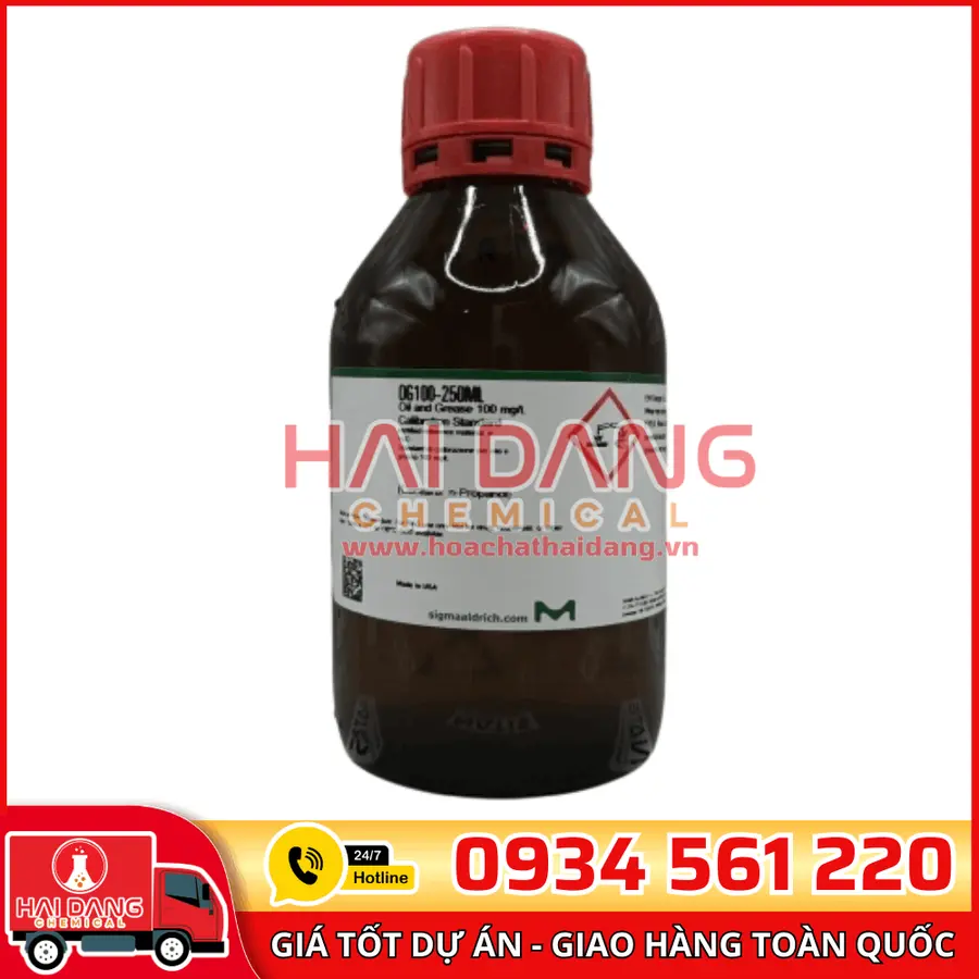 Oil and Grease 100 mg/L Calibration Standard lọ 250ml, hãng Singma