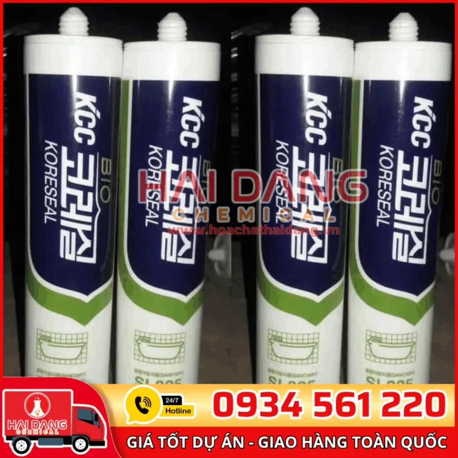 Keo Silicone KCC SL825 – Chống Rêu Mốc, Trám Khe Phòng Tắm Hiệu Quả