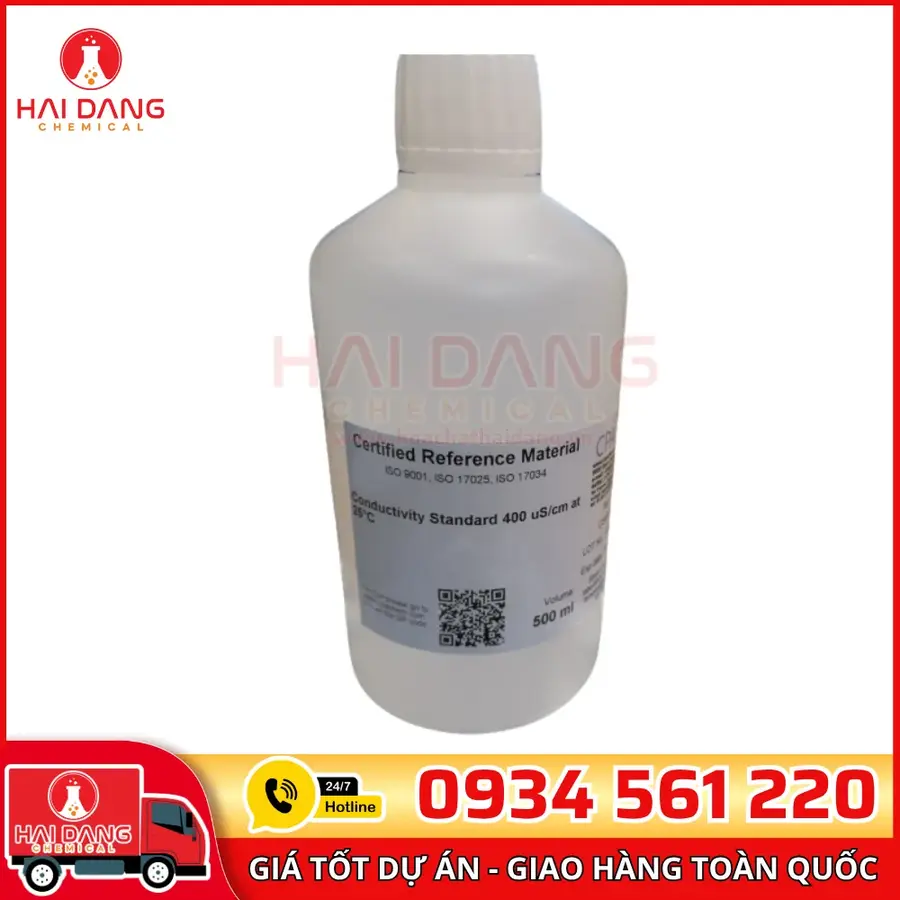 Dung Dịch Chuẩn Độ Dẫn 400µS/cm 500ml CPAchem