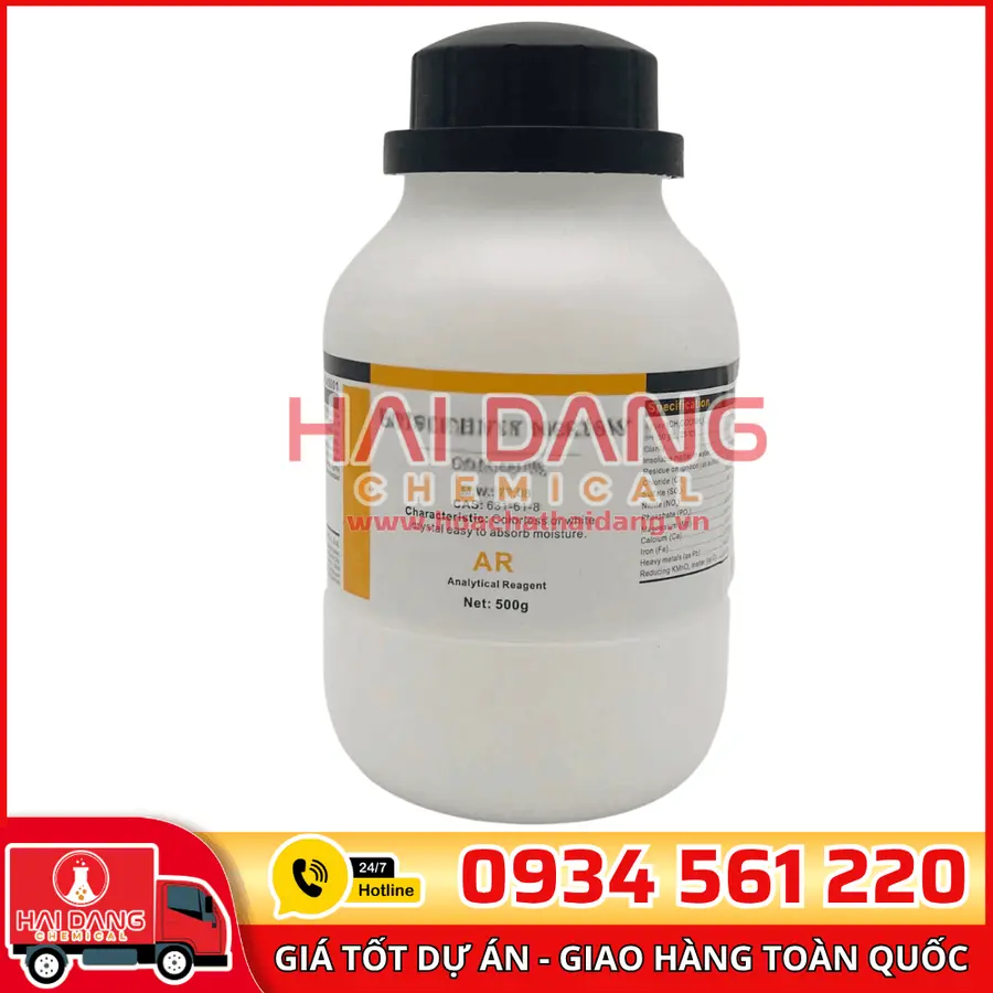 Phenolphthalein C₂₀H₁₄O₄, lọ 500g - hãng Xilong