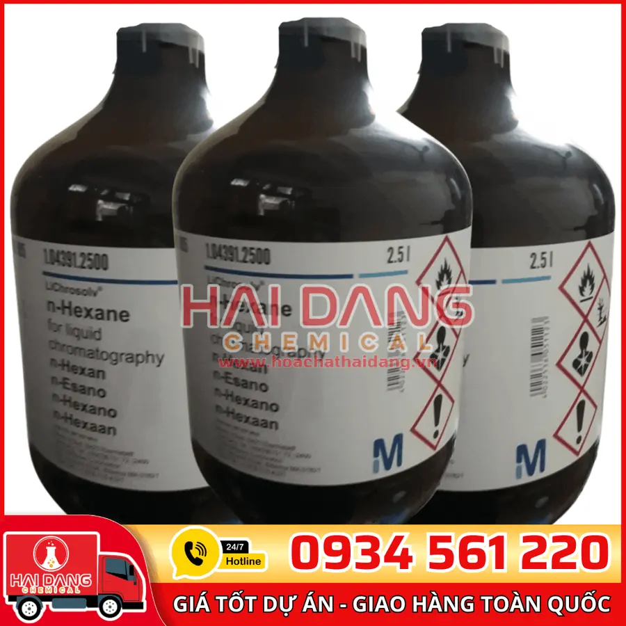 N-Hexane (HPLC Grade) lọ 2,5L - Merck