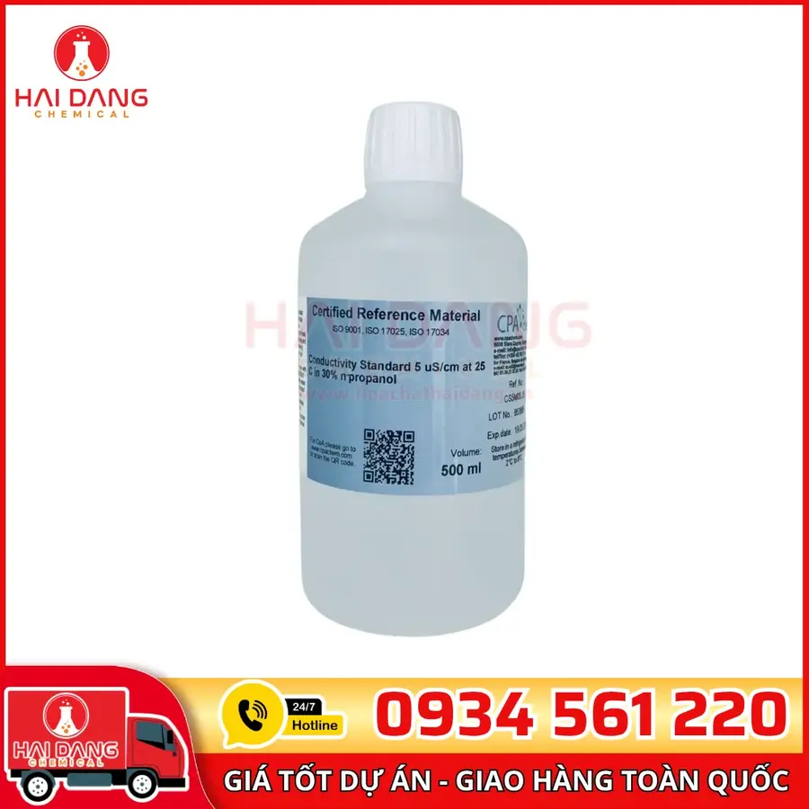 Dung Dịch Chuẩn Độ Dẫn 25µS/cm 500ml CPAchem
