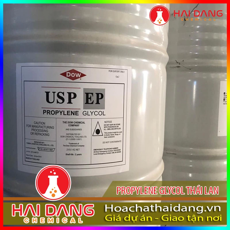 Phụ Gia Làm Bánh Kẹo Propylene Glycol Hàng Thực Phẩm