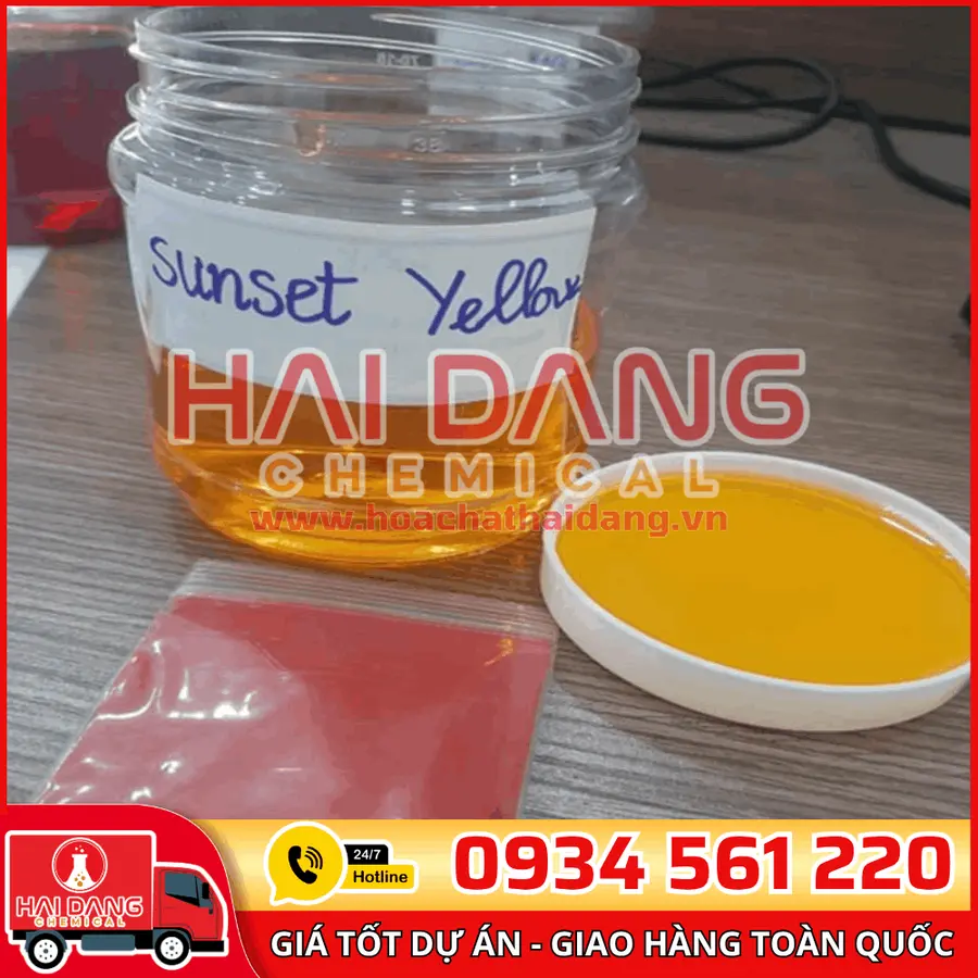  Màu Vàng – Sunset Yellow Thực Phẩm