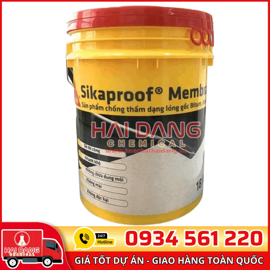 Sika Membrane – Chống Thấm Polyme Bitum Dạng Lỏng Linh Hoạt