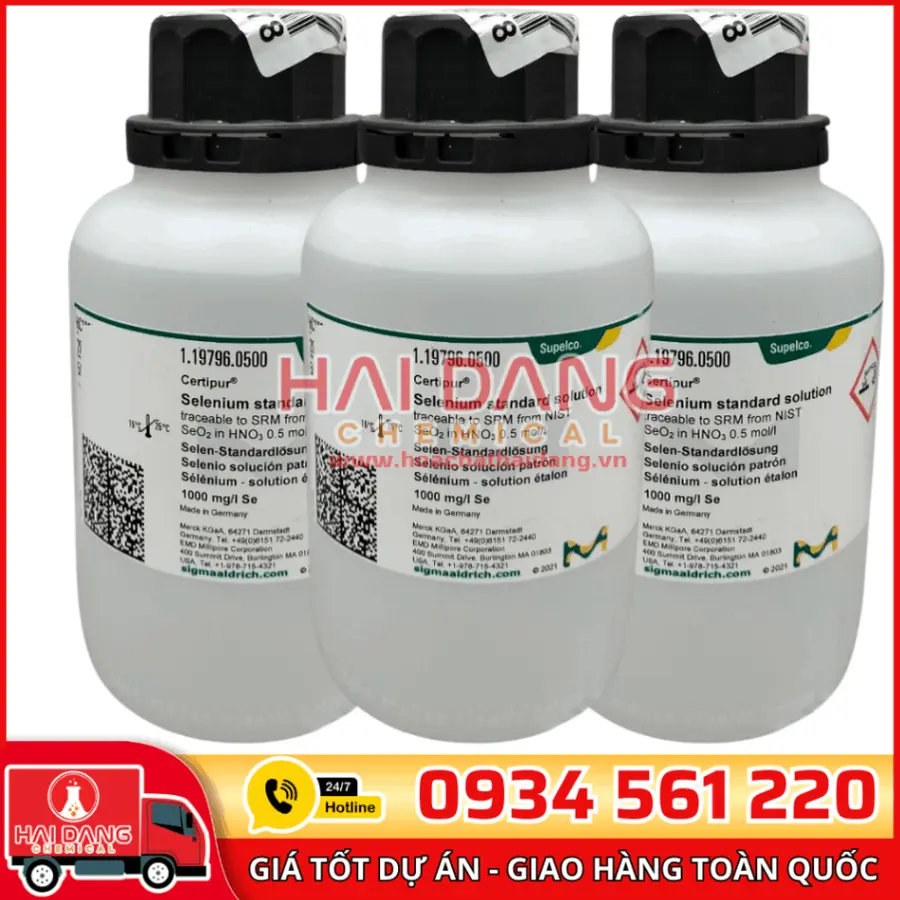Dung dịch chuẩn Selenium (Se) 1000 mg/L lọ 500ml - Merck