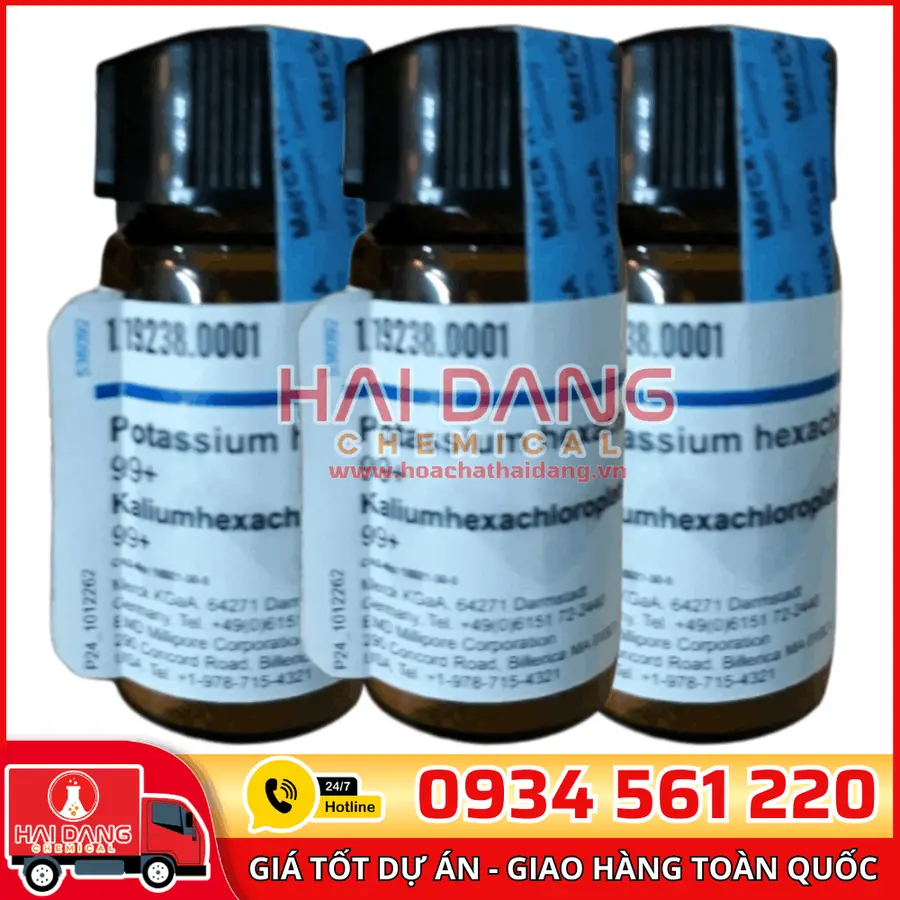 Potassium hexachloroplatinate(IV) lọ 5g - Merck