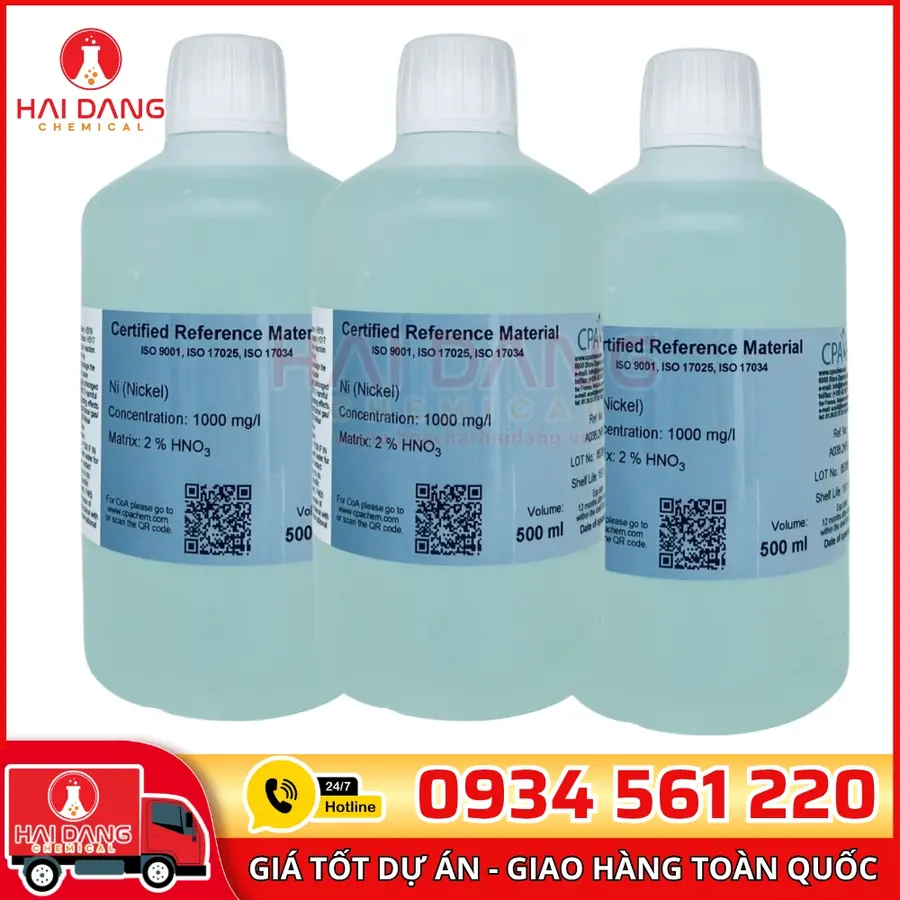 Dung Dịch Chuẩn Nickel (Ni) 1g/L Cho AAS CPAchem