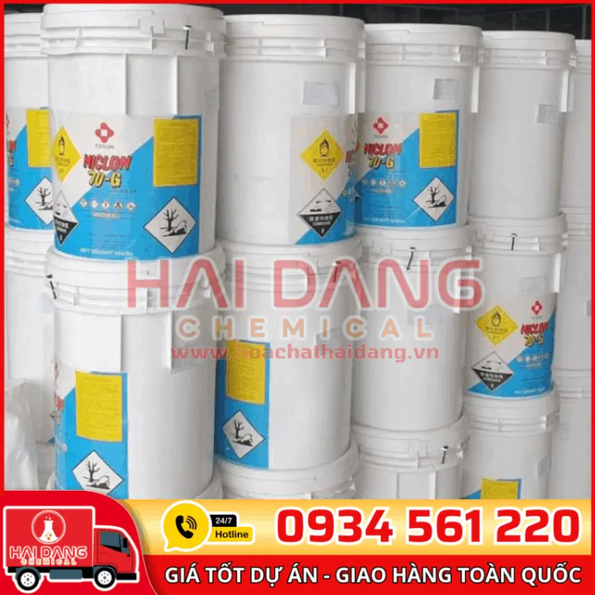 Chlorin Niclon Nhật Bản Ca(ClO)₂ 70%
