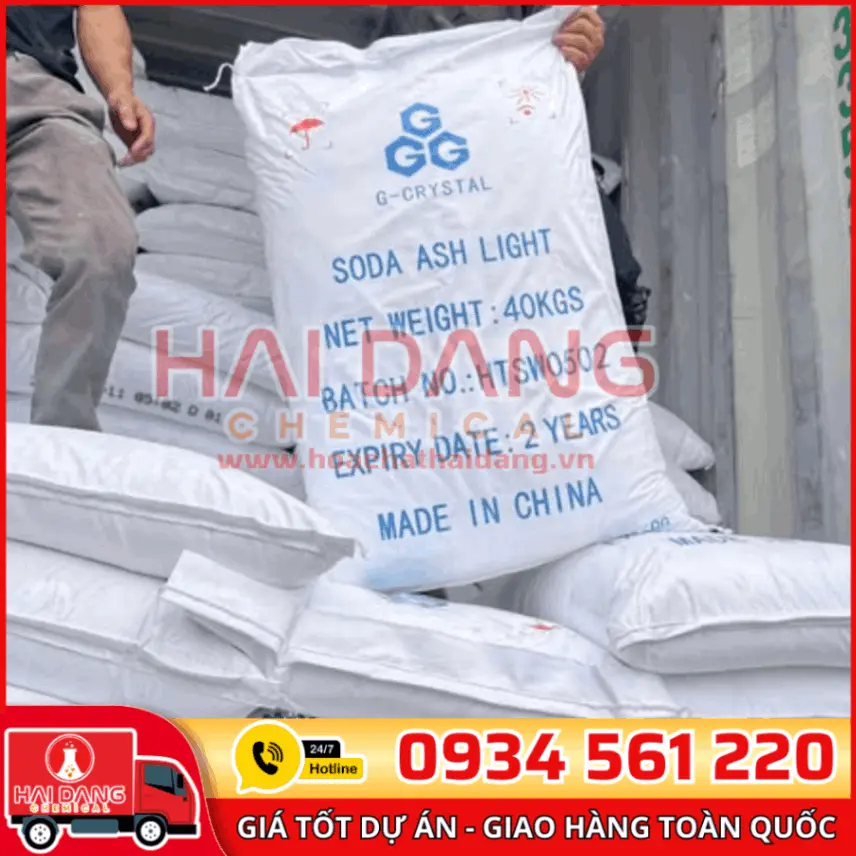 Soda Ash Light 3G NA2CO3 Trung Quốc 99% 