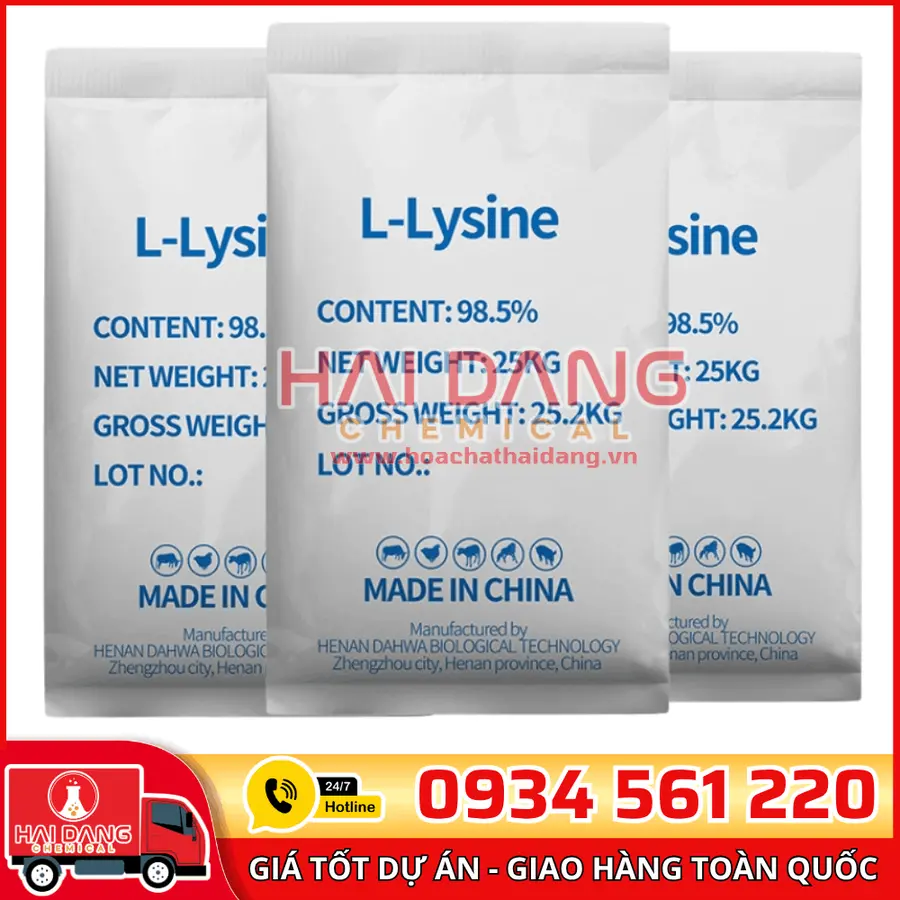 L-Lysine HCl Trung Quốc – Acid Amin Thiết Yếu Dược Phẩm