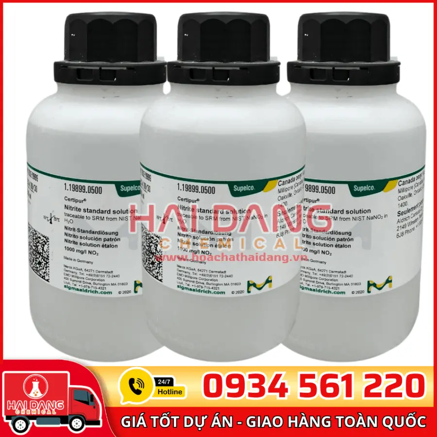 Dung dịch chuẩn Nitrite (NO₂⁻) 1000 mg/L lọ 500ml - Merck