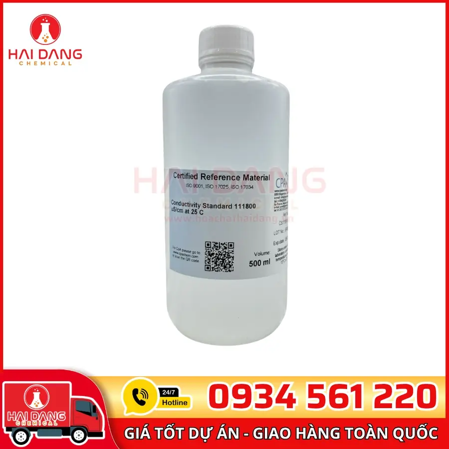 Dung Dịch Chuẩn Độ Dẫn 111800 µS/cm 500mL – CPAchem