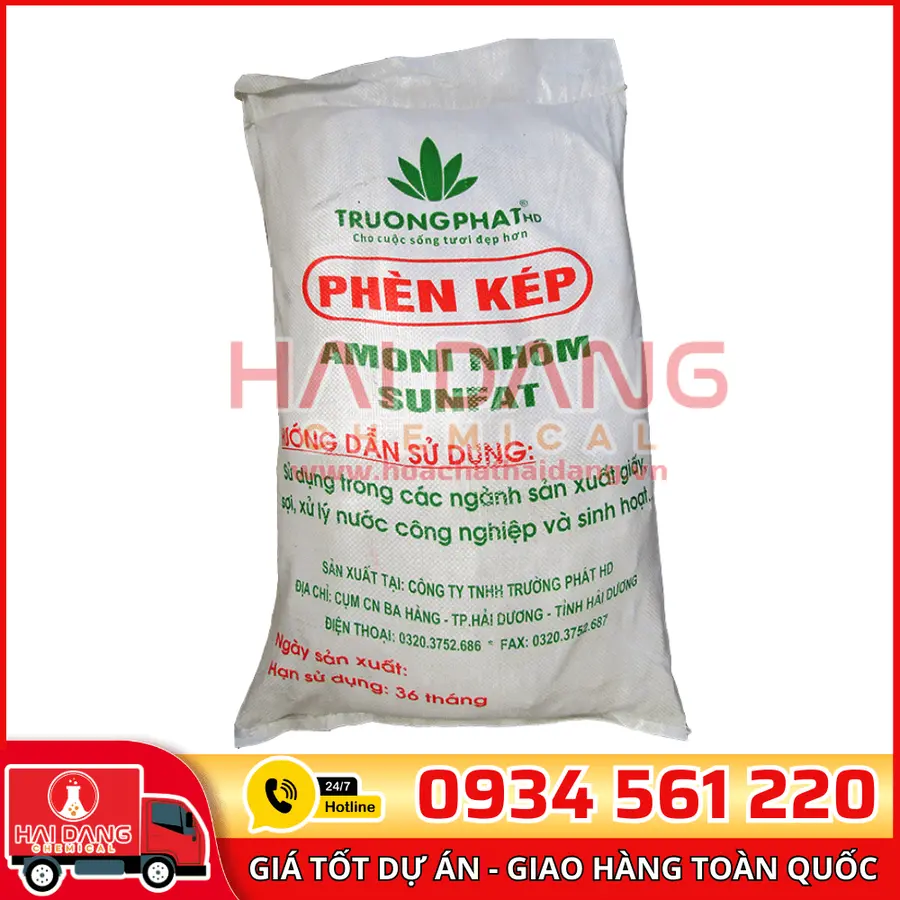 Phèn Kép Nhôm Sunfat NH4Al(SO4)2 Việt Nam