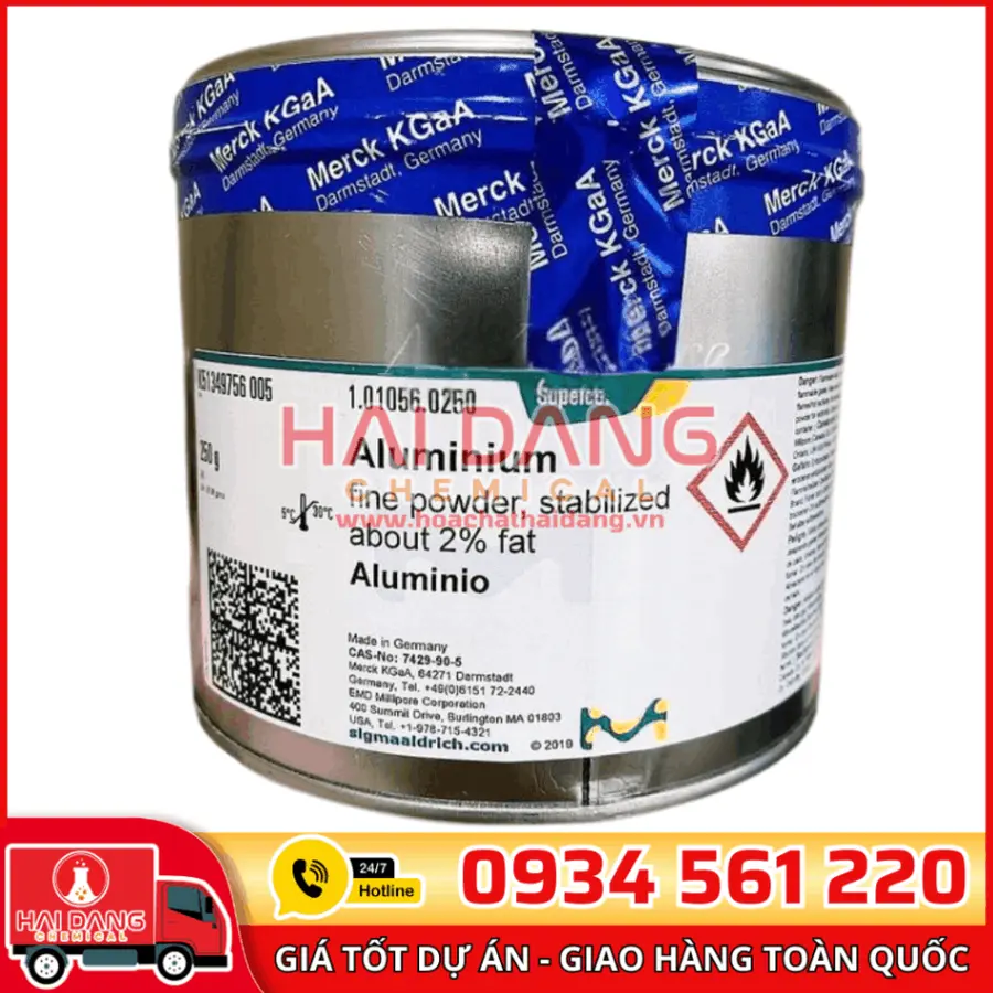 Aluminium – Bột nhôm lọ 250g - Merck