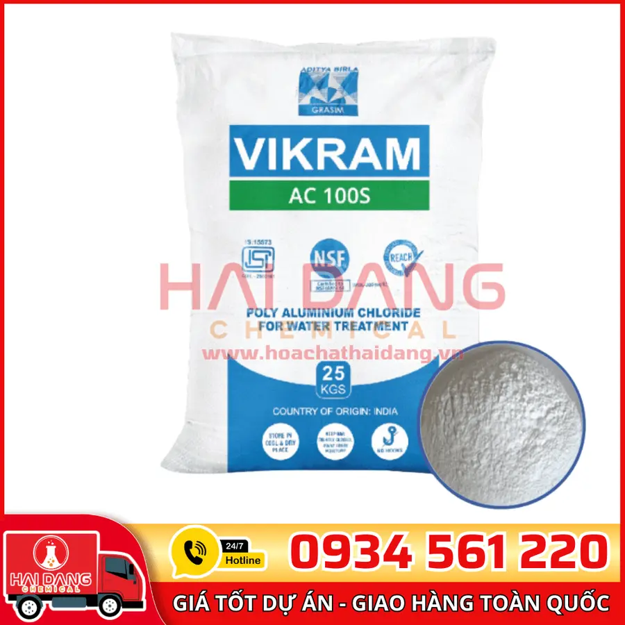 Poly Aluminium Chloride PAC Vikram Ấn Độ 31%