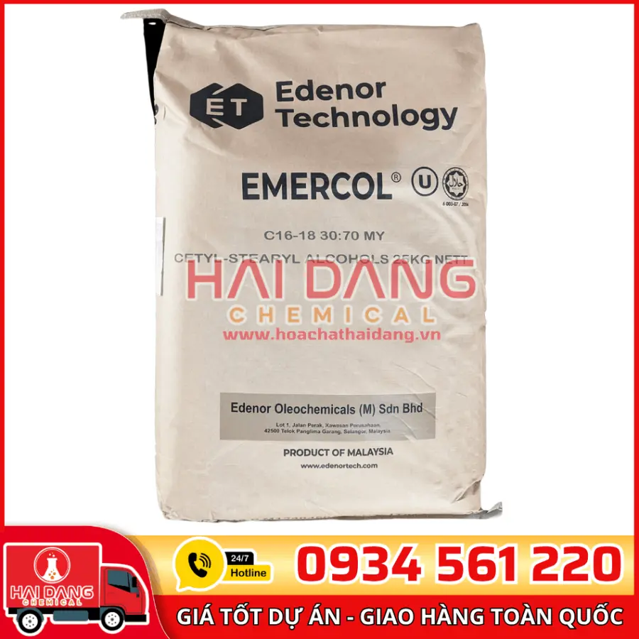 Cetyl Alcohol Malaysia – Nguyên Liệu Nhũ Hóa Dược Phẩm 25Kg