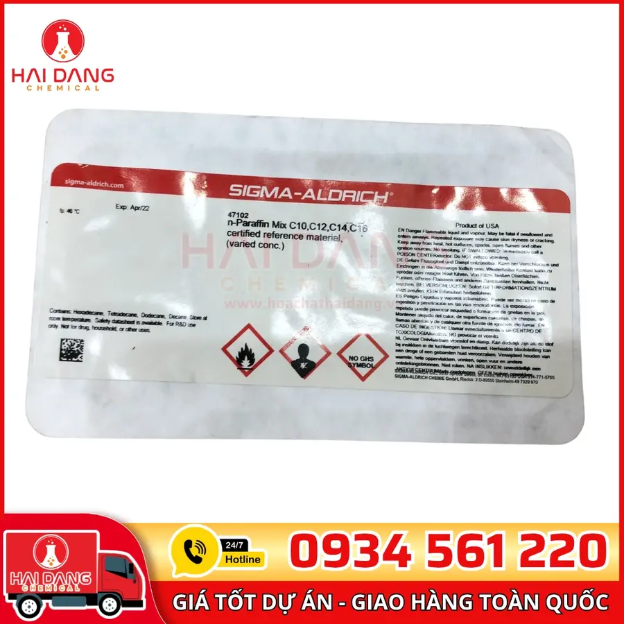 n-Paraffin Mix C10, C12, C14, C16 lọ 500mg, hãng Sigma