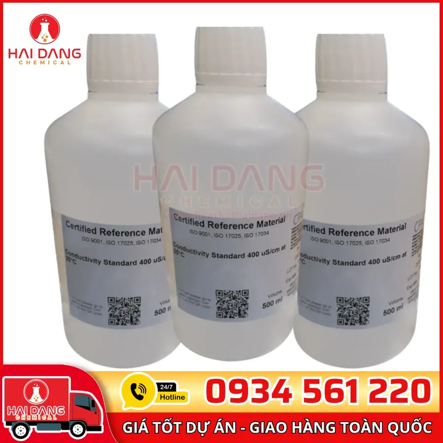 Dung Dịch Chuẩn Độ Dẫn 400µS/cm 500ml CPAchem