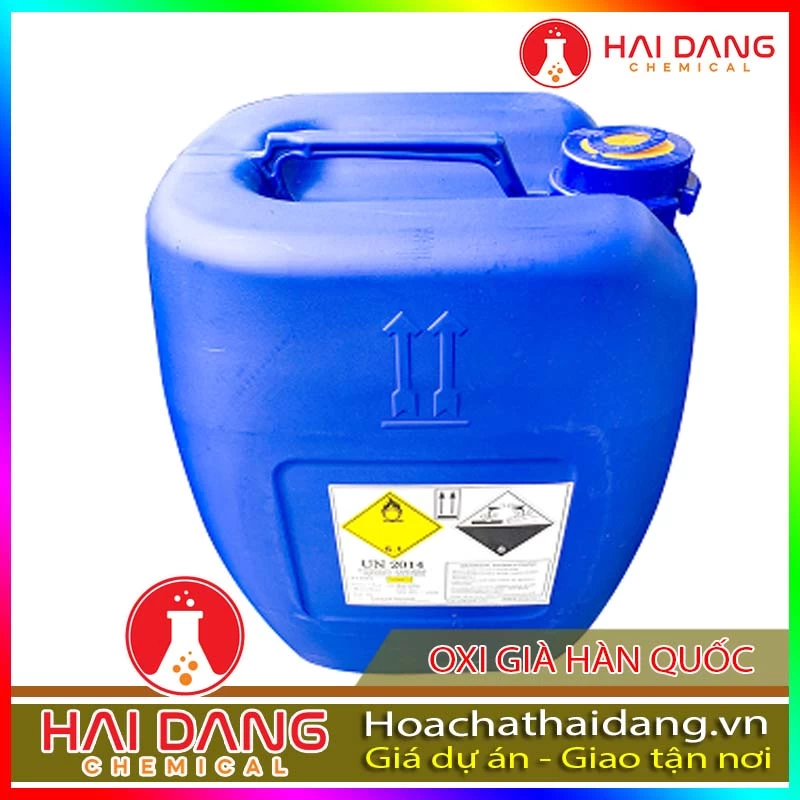 Hóa Chất Xử Lý Nước Sinh Hoạt Oxy già Hàn Quốc H2O2 50%