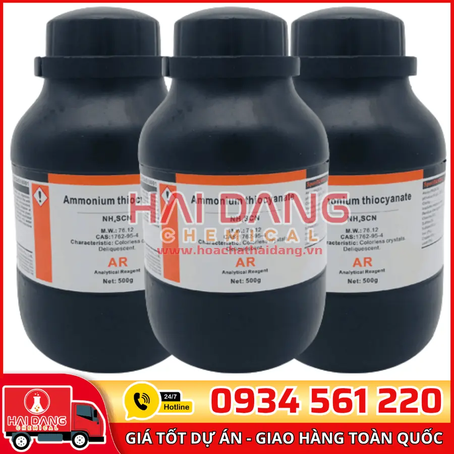 Ammonium Thiocyanate, lọ 500g - hãng Xilong