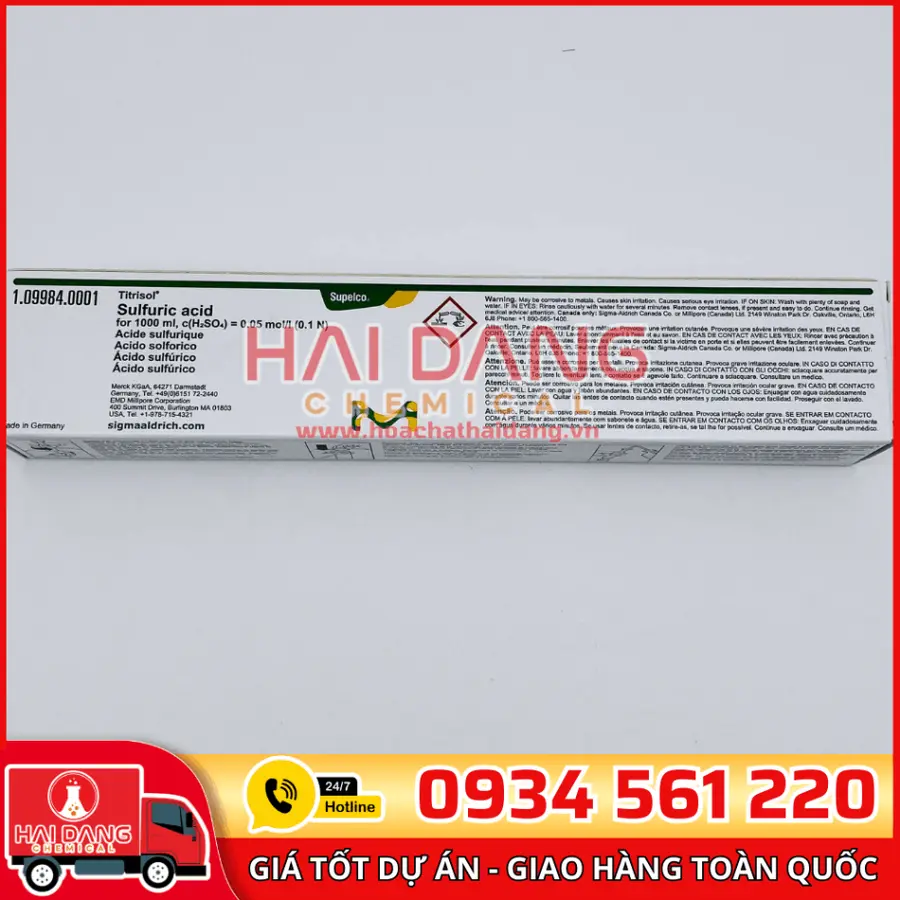 Ống chuẩn H₂SO₄ 1N – Merck