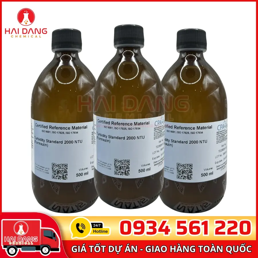 Dung Dịch Chuẩn Độ Đục 2000NTU Chai 500mL CPAchem