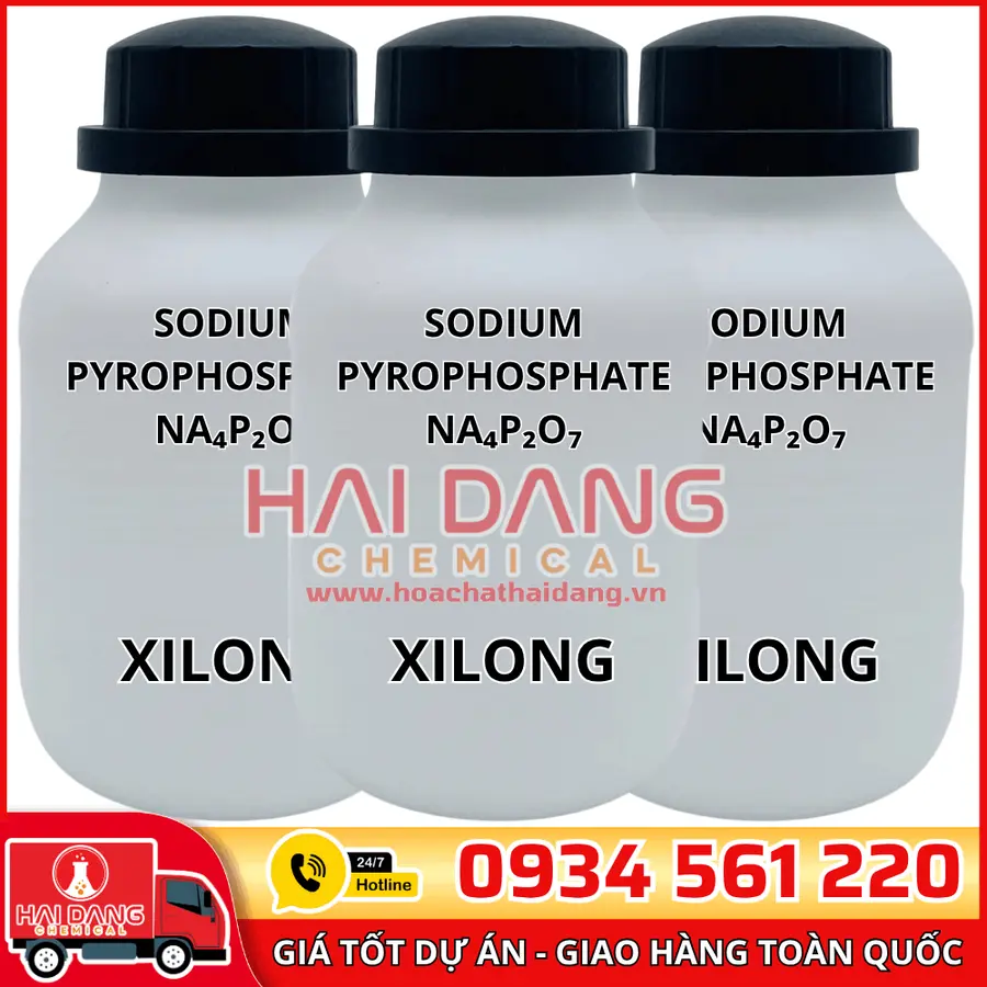 Sodium Pyrophosphate Na₄P₂O₇, lọ 500g - hãng Xilong
