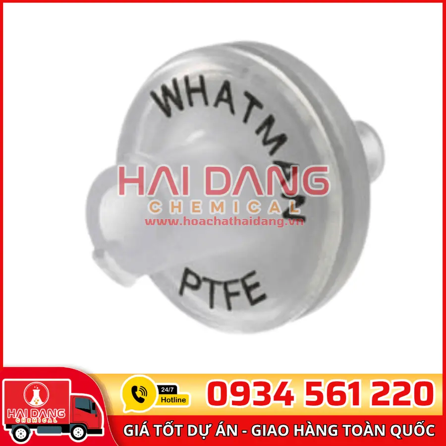 Puradisc 25 Syringe Filter PTFE 0.45µm, 25mm, hãng Whatman – Anh