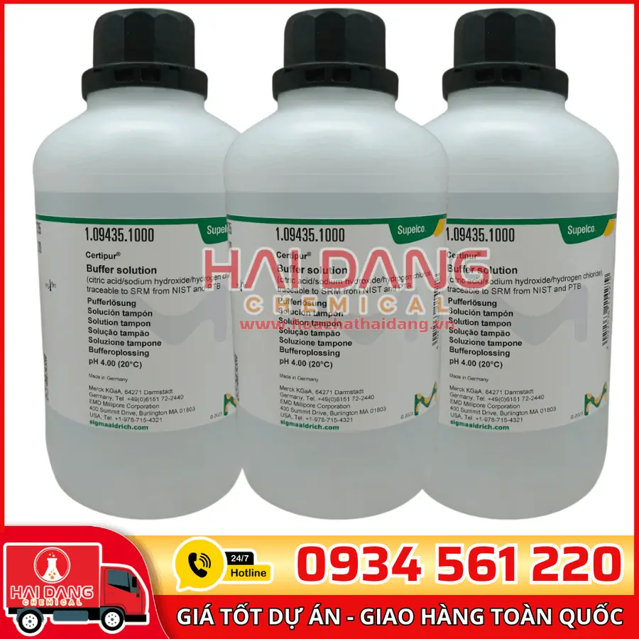 Dung dịch chuẩn pH 4 lọ 1L - Merck