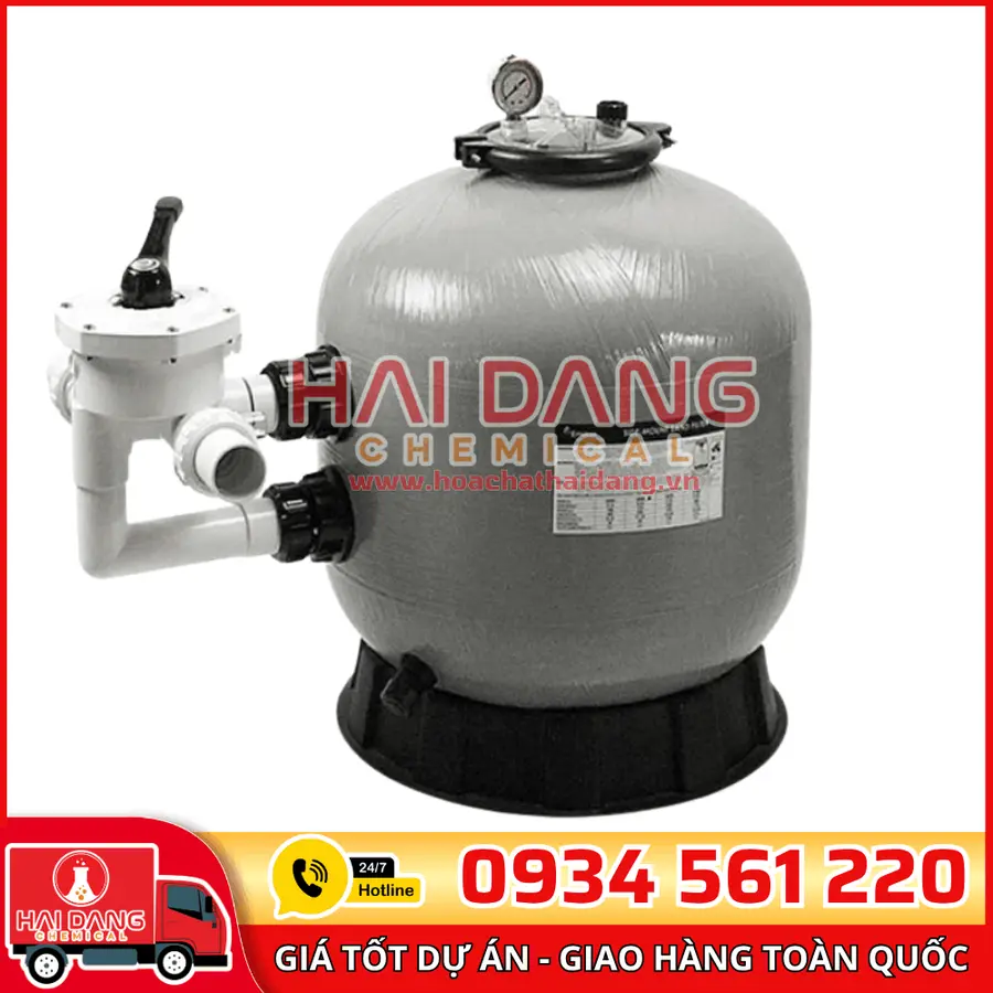 Bình Lọc Bể Bơi Emaux Van Ngang S450–S700 – Gọn Gàng, Hiệu Quả
