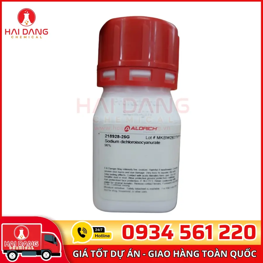 Sodium Dichloroisocyanurate 96% lọ 25g, hãng Sigma