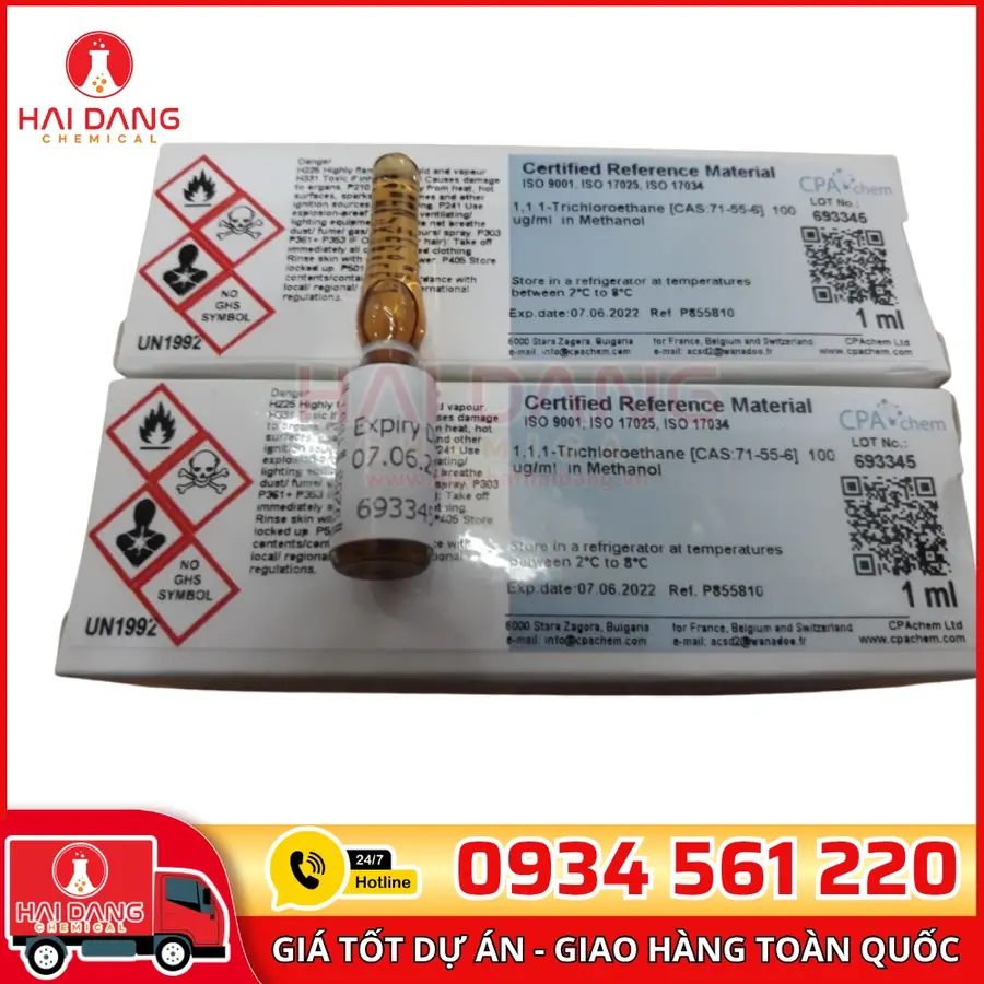 Dung Dịch Chuẩn 1,1,1-Trichloroethane 100µg/ml 1ml CPAchem