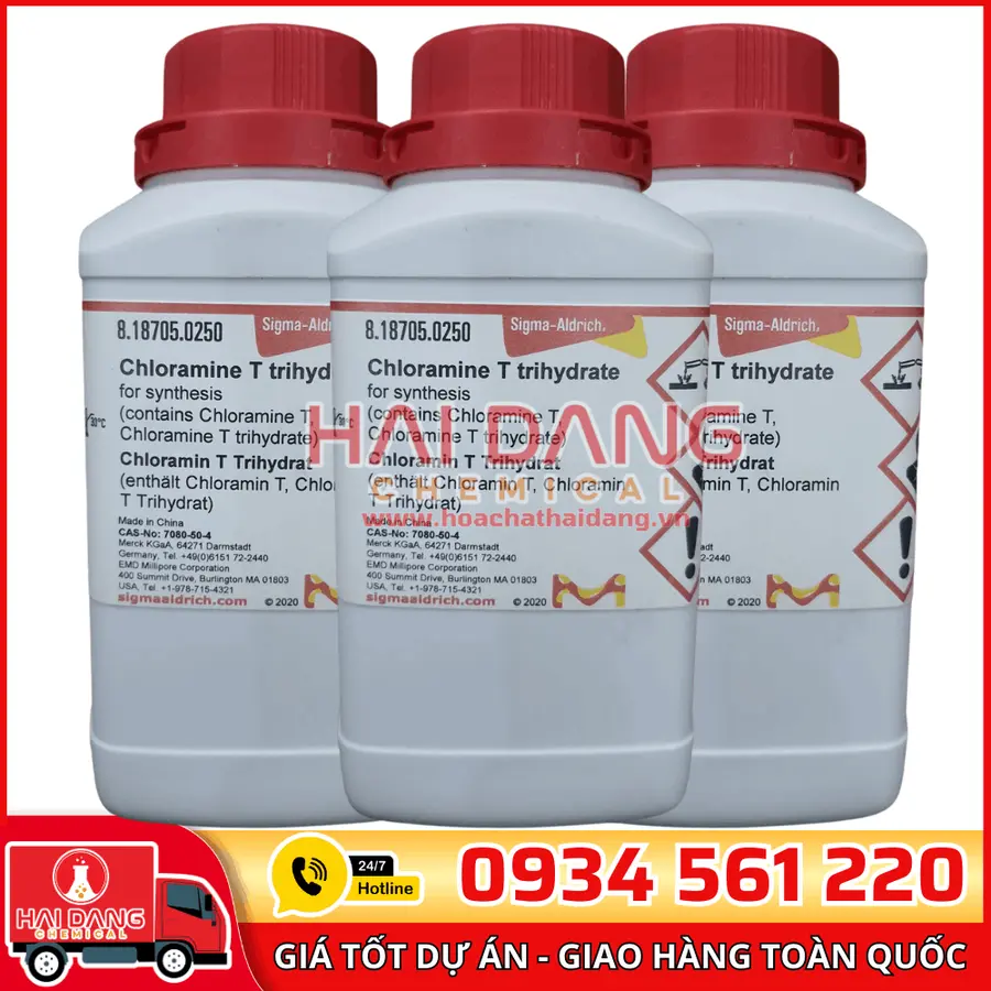 Chloramine T Trihydrate lọ 250g - Merck