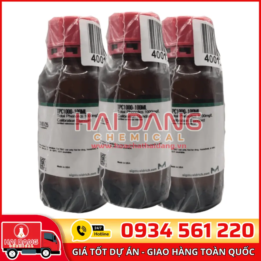 Dung dịch chuẩn Total Phenolics 1000 mg/L lọ 100ml, hãng Sigma