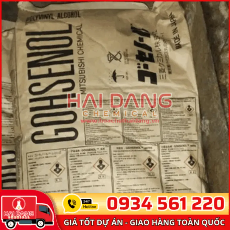 Polyvinyl Alcohol Nhật Bản – Tá Dược Kết Dính Dược Phẩm Cao Cấp