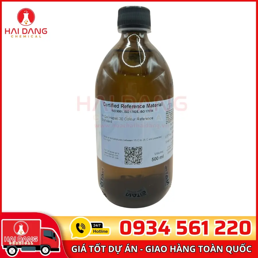 Dung dịch chuẩn Độ màu 30 Pt-Co – 500 mL – Hãng CPAchem – Bulgaria
