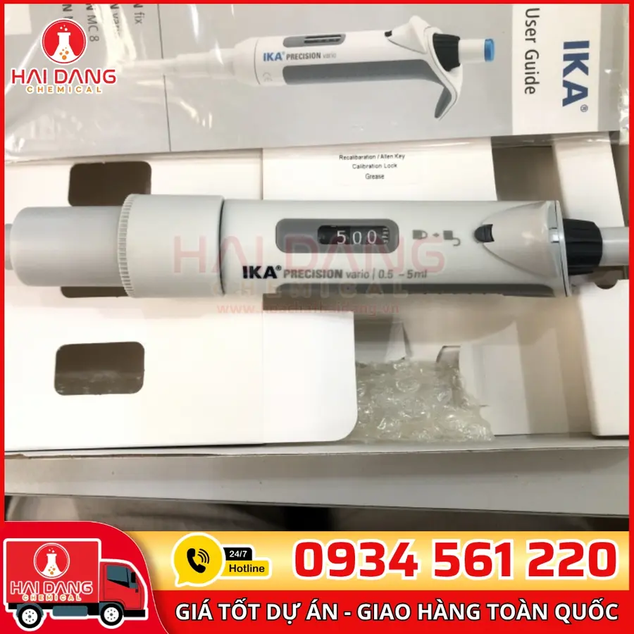 Micropipet 0,5–5 mL – Hãng IKA – Đức 
